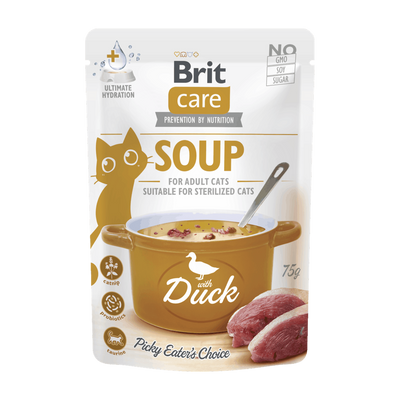 Brit Care Soup con pato para gatos · envase frontal