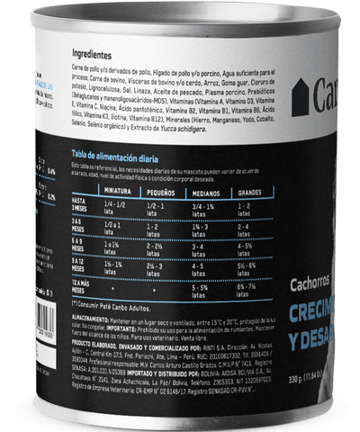 Canbo | DOG PATE CRECIMIENTO Y DESARROLLO CACH