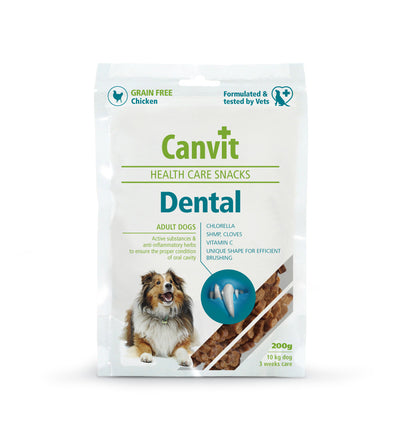 Canvit Dental Health Care Snack 200 g · envase frontal