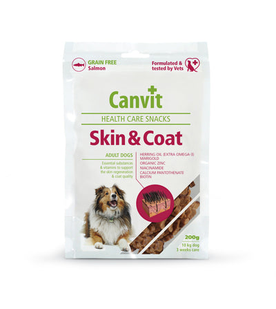 Canvit Skin & Coat Health Care Snack para perros 200 g · envase frontal