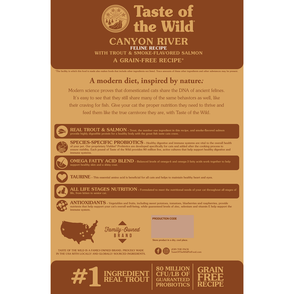 Taste of the Wild | Canyon River gatos con trucha y salmón ahumado