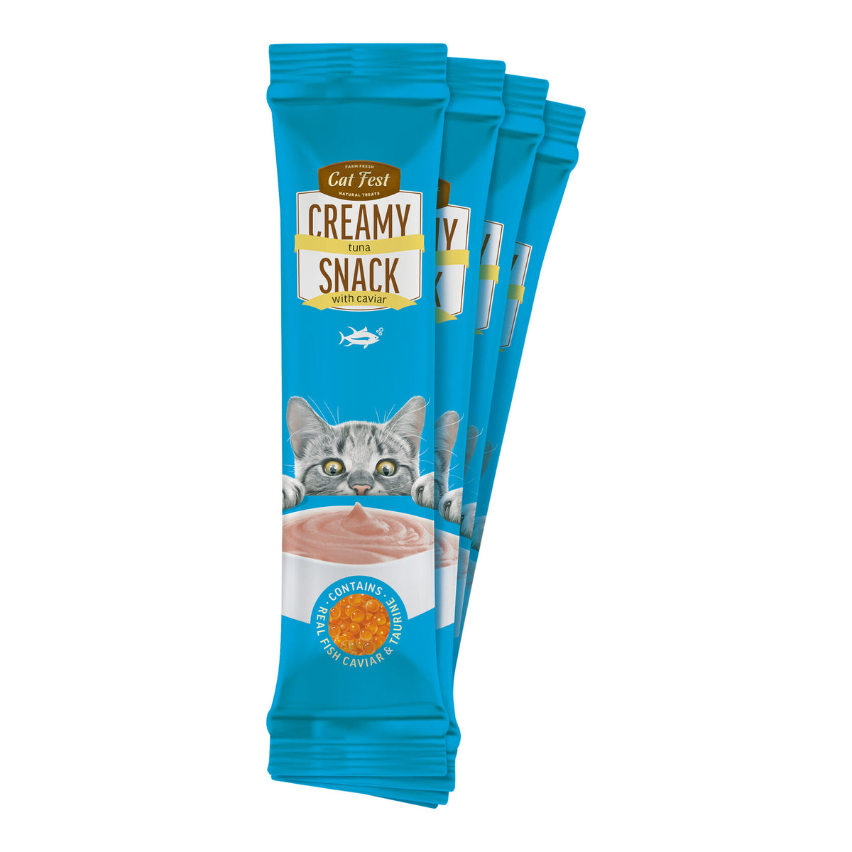 Cat Fest | Snack cremoso de atún con caviar para gatos