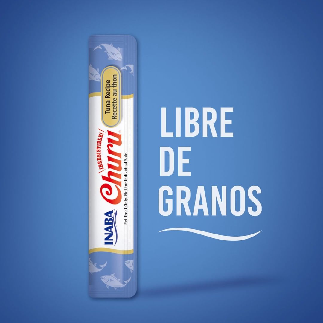 Inaba Churu | Premio cremoso para gatos sabor atún — foto oficial INABA Churu