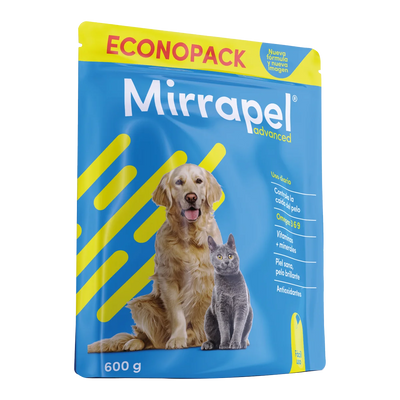 Mirrapel Advanced 600 g - suplemento nutricional para perros y gatos
