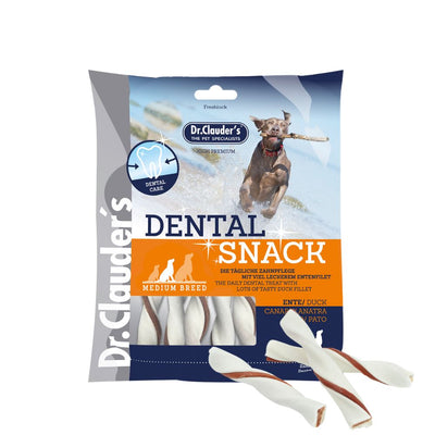 Dr.Clauder’s Dental Snack Duck Medium, pato para perros · empaque de 170 g