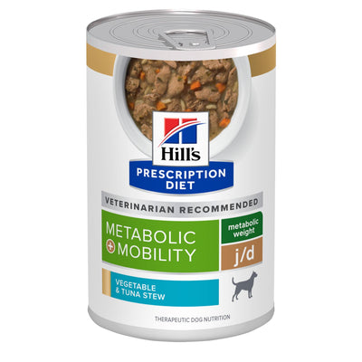 Hill's Prescription Diet | Alimento húmedo para perros Metabolic + Mobility (Pack de 6 latas de 369 g)
