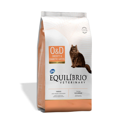 Equilibrio Veterinary | Alimento seco para gatos Obesity & Diabetic O&D