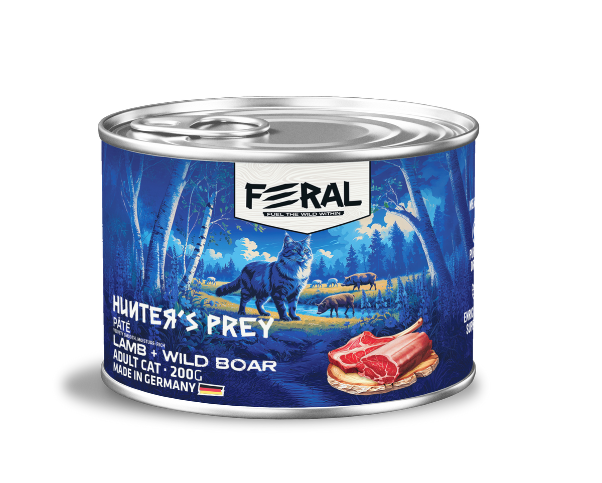 Feral | Alimento húmedo para gatos cordero con jabali — 200g