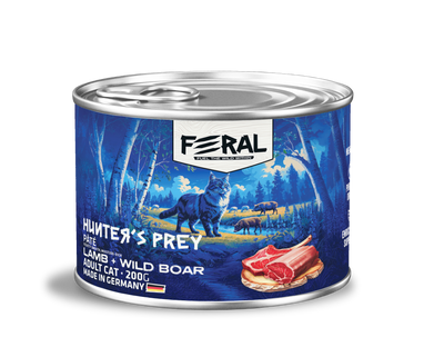 Feral | Alimento húmedo para gatos cordero con jabali — 200g