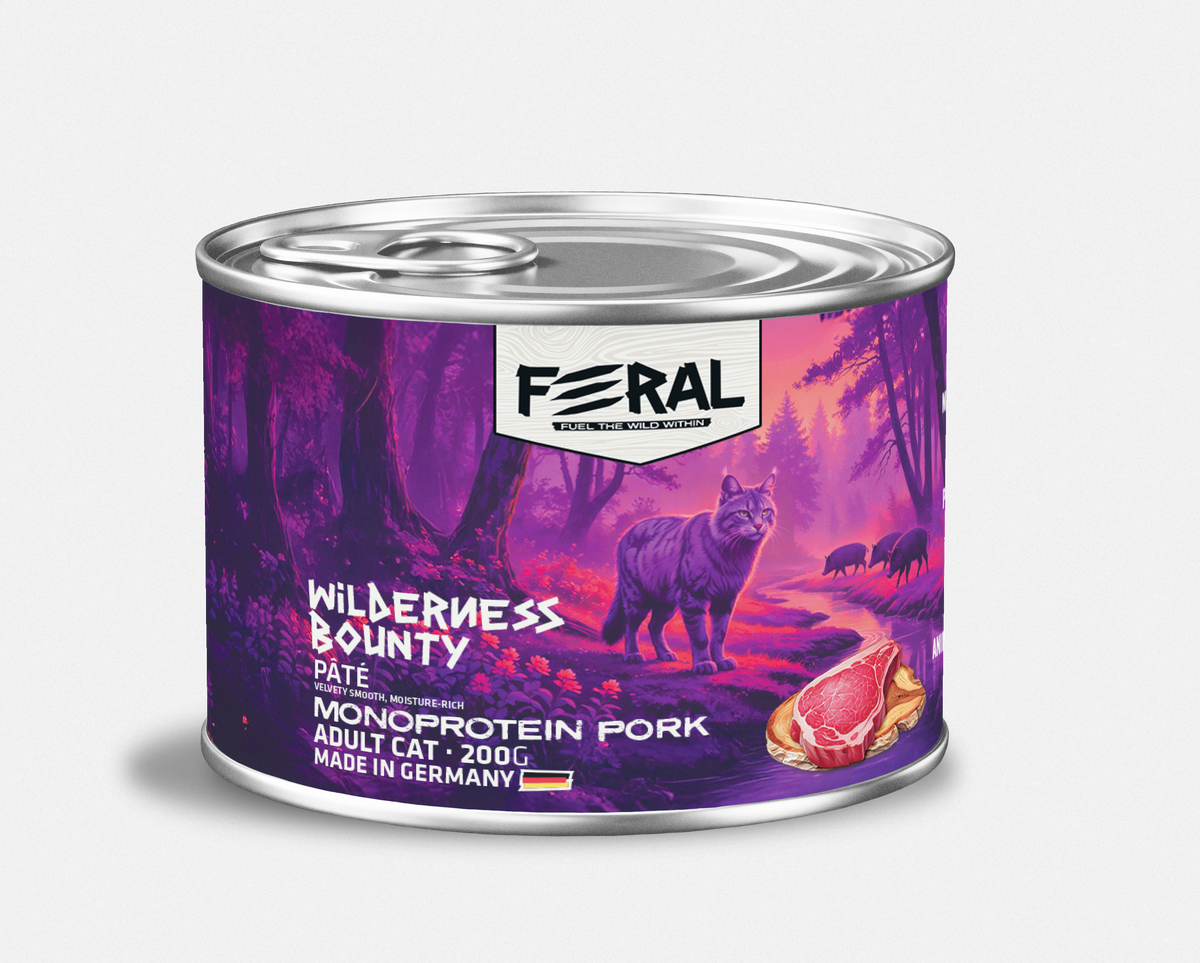 Feral | Alimento húmedo para gatos monoproteico de cerdo — 200g