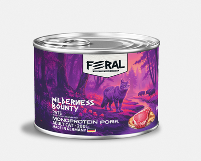 Feral | Alimento húmedo para gatos monoproteico de cerdo — 200g