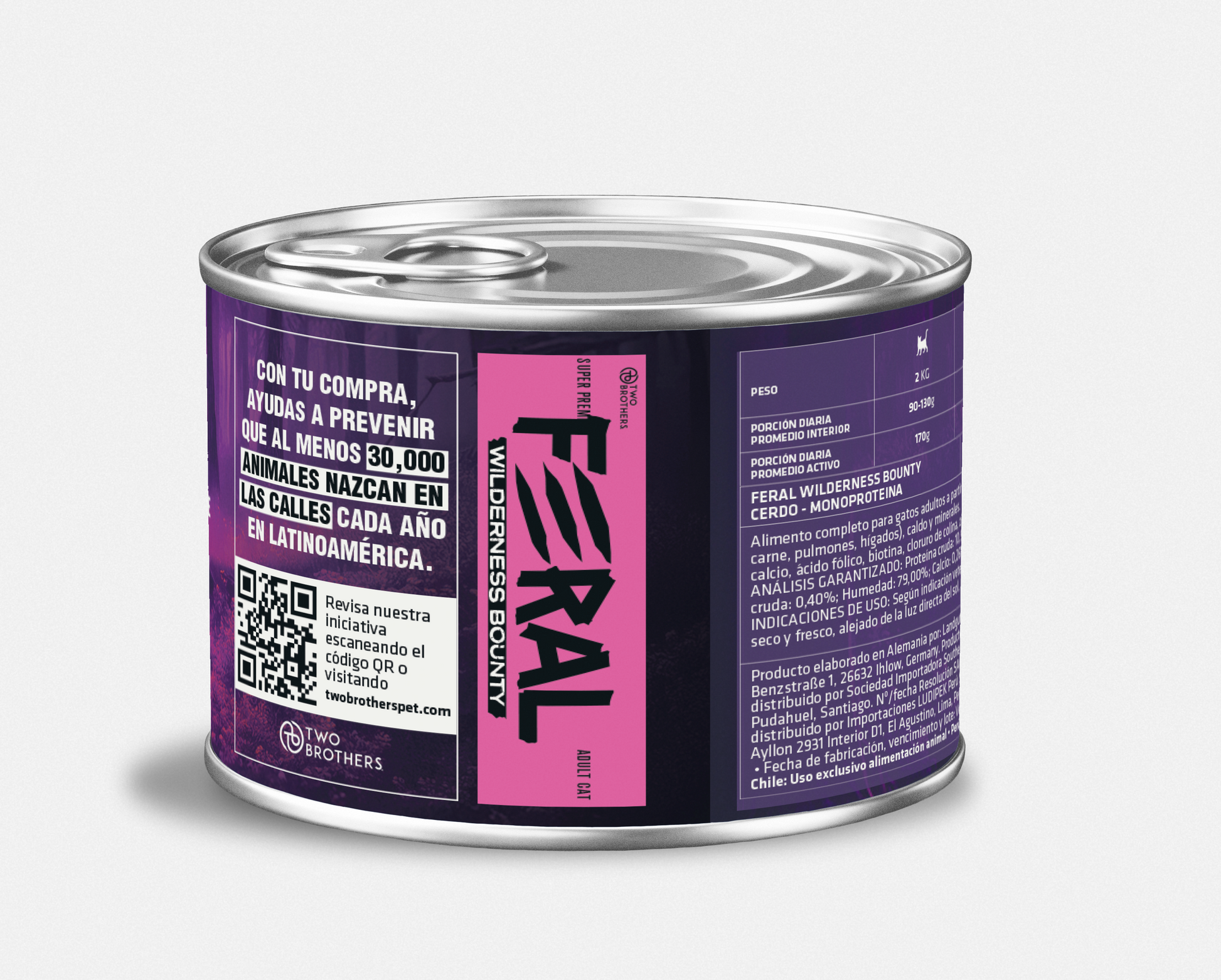 Feral | Alimento húmedo para gatos monoproteico de cerdo — vista adicional