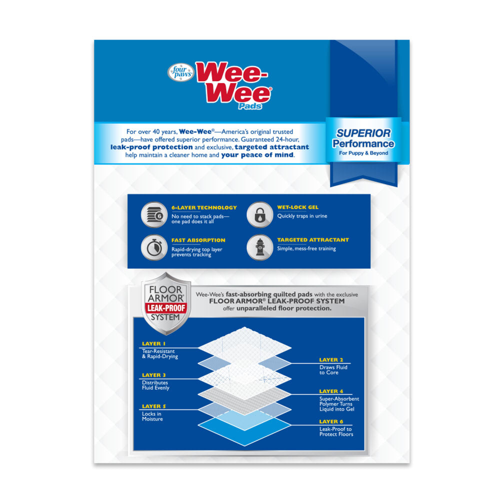 Four Paws Wee-Wee Superior Performance (Original 24HR) · envase posterior