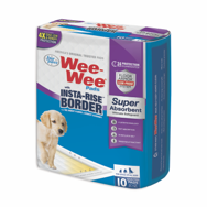 Four Paws Wee-Wee Insta-Rise Border · envase de 10 empapadores