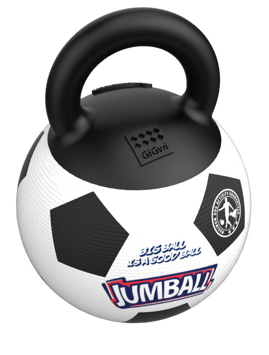 GiGwi | Juguete para perros 'Jumball' Pelota de fútbol con mango de goma — vista alternativa