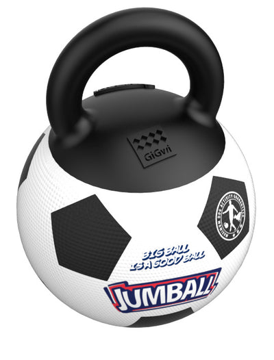 GiGwi | Juguete para perros 'Jumball' Pelota de fútbol con mango de goma — vista alternativa