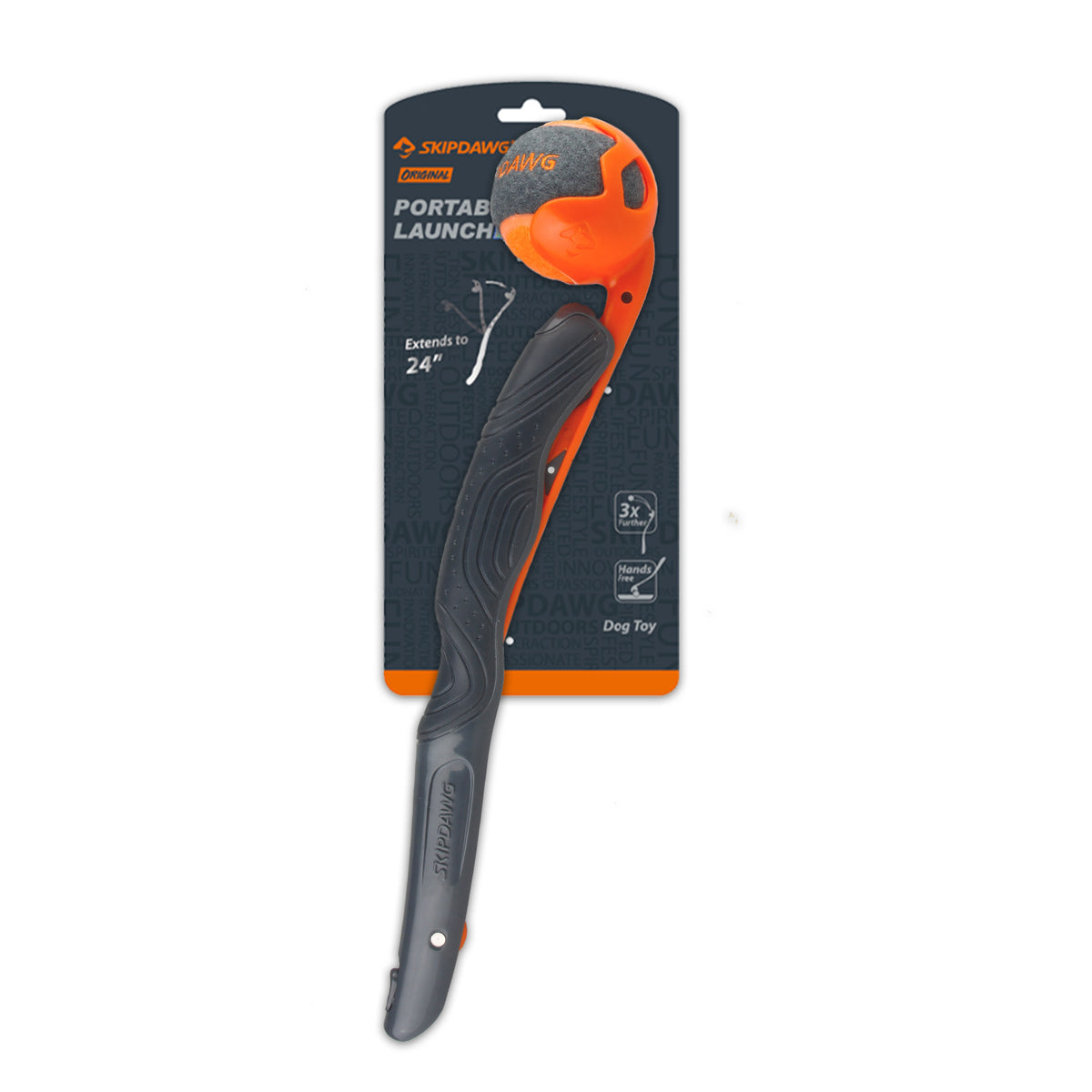 GiGwi | Juguete para perros Lanzador + 1 pelota de tenis — Unidad