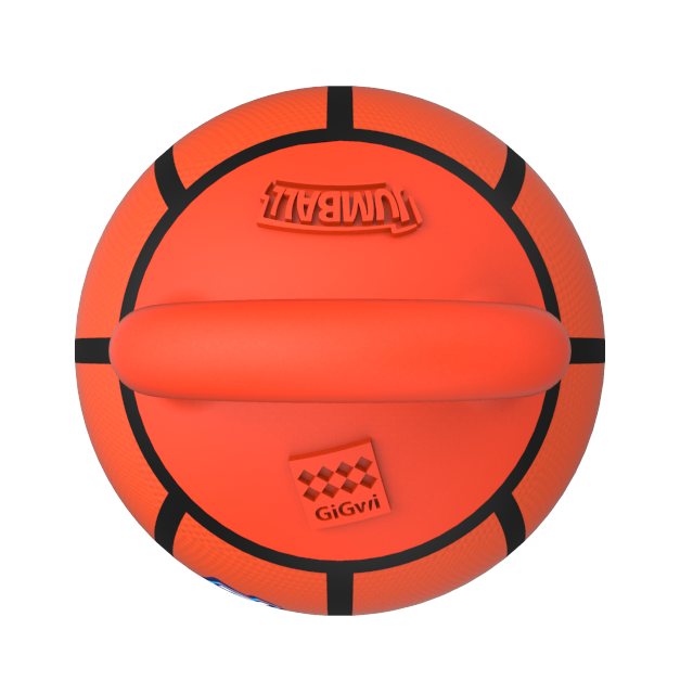 Gigwi Jumball | Pelota de básquet con asa para perros — foto oficial GiGwi