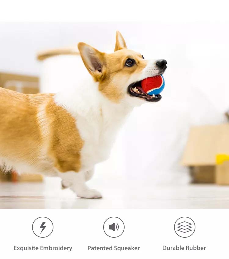 Gigwi Ball Originals | Pelotas de tenis para perros, pack de 3 — foto oficial GiGwi