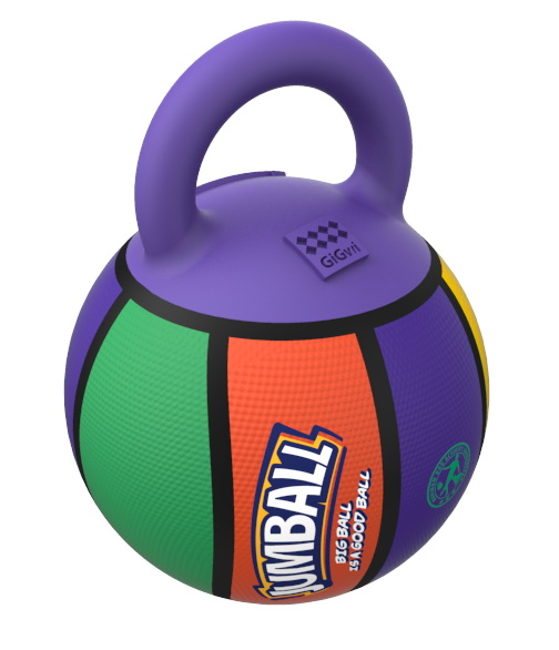 Gigwi Jumball | Pelota de básquet con asa para perros — foto oficial GiGwi