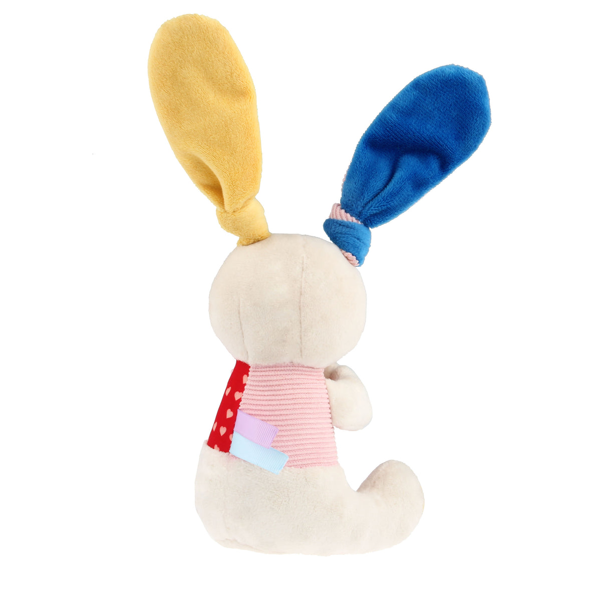 Gigwi Plush Friendz | Juguete conejo de felpa con sonido y aro de TPR para perros — foto oficial GiGwi
