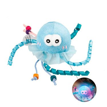 Gigwi | Juguete para gatos Medusa "Shining Friends" con luz LED activada y catnip en el interior — foto oficial GiGwi