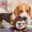 Jumball Plush mono marrón GiGwi 6864 en uso con un perro, catálogo oficial GiGwi