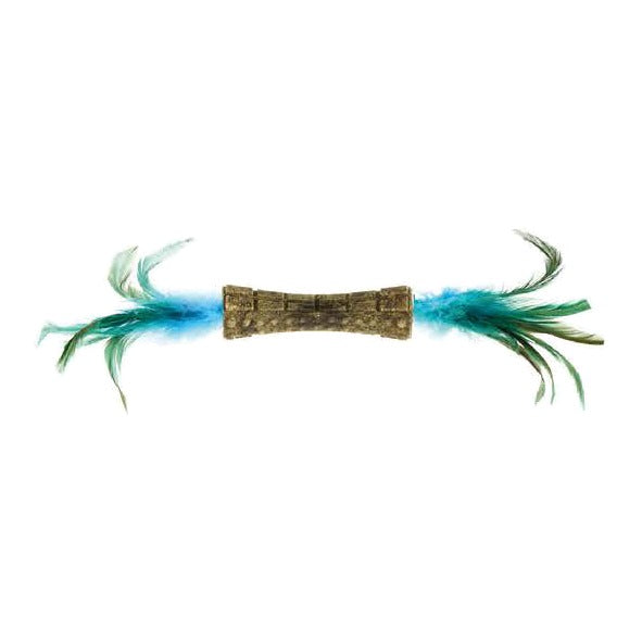 Gigwi | Juguete para gatos Catnip 'Johnny Stick' con dos lados de pluma natural