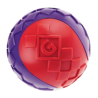 Gigwi | Juguete para perros Gigwi pelota con sonido macizo rojo/morado S