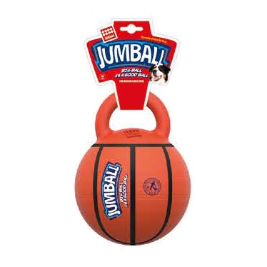 Gigwi Jumball | Pelota de básquet con asa para perros – naranja