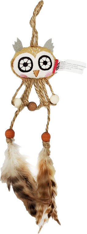GiGwi Catch & Scratch Eco Line | Juguete búho con silvervine y pluma para gatos — imagen oficial adicional