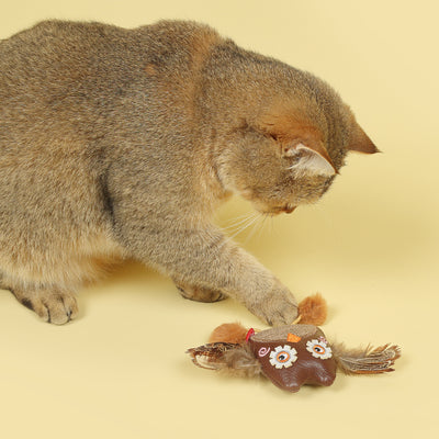 GiGwi | Juguete para gatos búho SILVERVINE ECO LINE — imagen oficial adicional