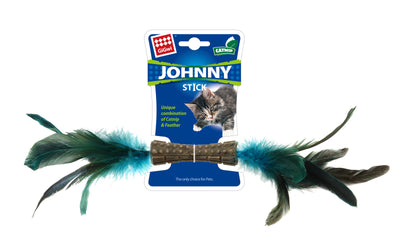 GiGwi | Juguete para gatos Catnip 'Johnny Stick' con dos lados de pluma natural — imagen oficial principal