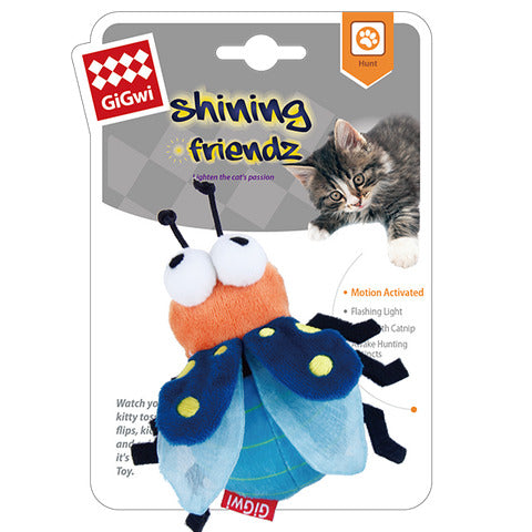 GiGwi | Juguete para gatos Luciérnaga "Shinning Friends" con luz LED activada y catnip en el interior — imagen oficial adicional