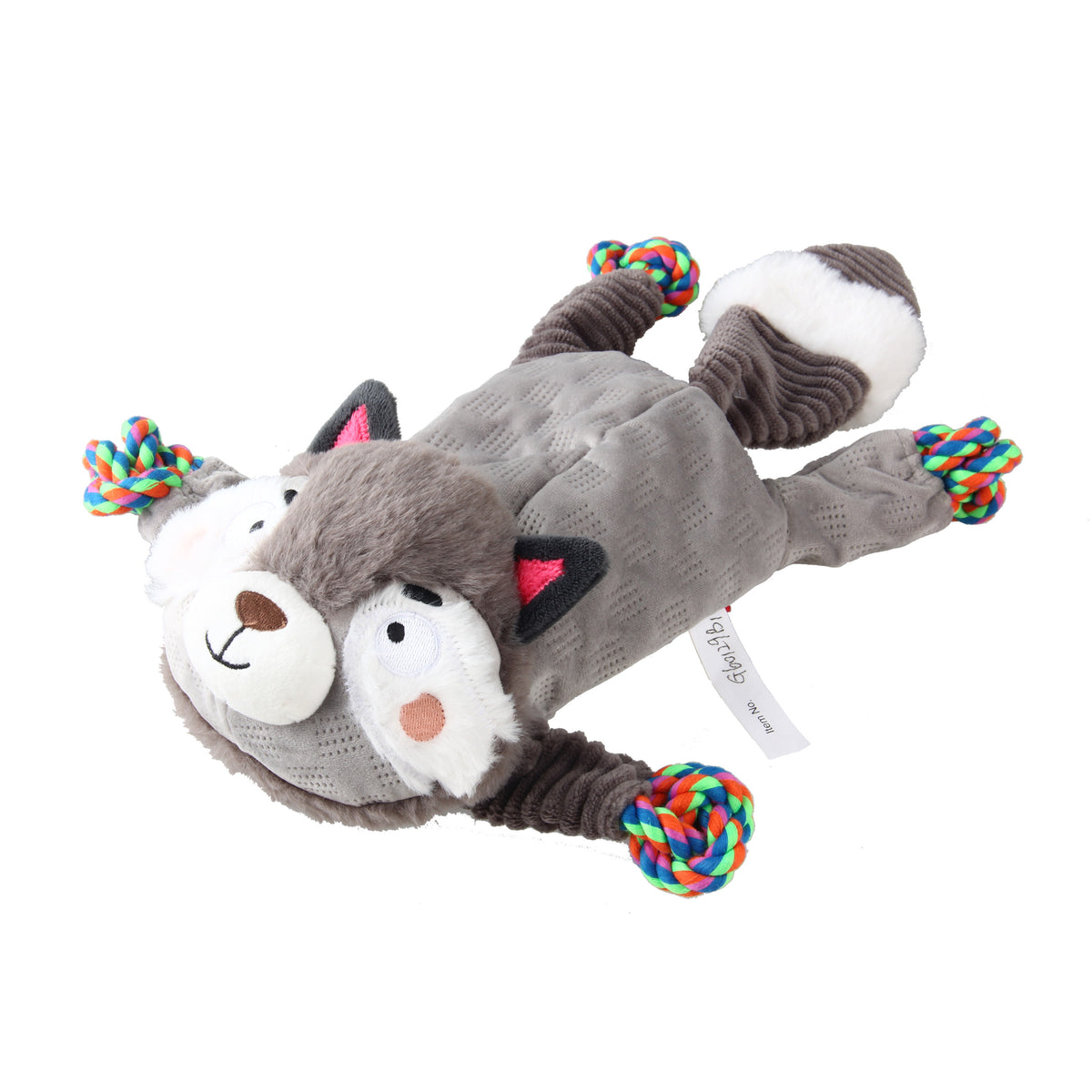 GiGwi | Juguete para perros felpa Friendz mapache con cuerda y sonido — imagen oficial principal