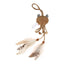 GiGwi Catch & Scratch Eco Line búho colgante con silvervine y plumas · vista posterior