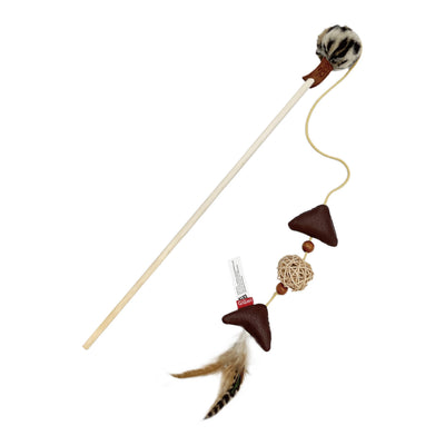 Gigwi | Juguete para gatos ECO LINE varilla con plumas SIL VARILLA PLUMA