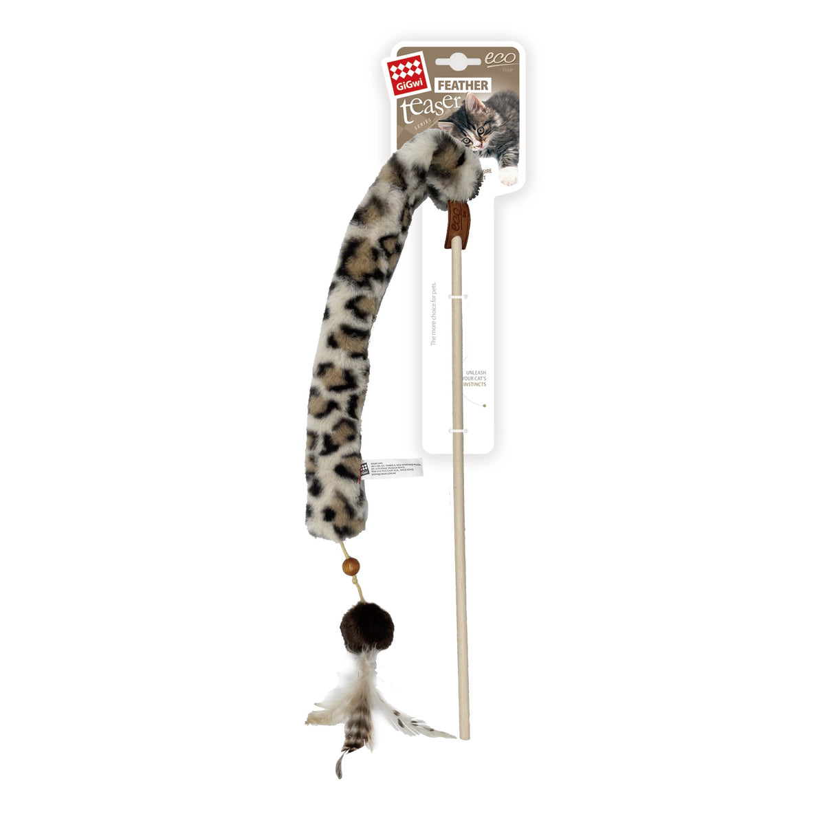 Gigwi | Juguete para gatos ECO LINE varilla con plumas VARILLA PLUMA