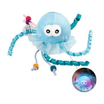 Gigwi | Juguete para gatos Medusa "Shining Friends" con luz LED activada y catnip en el interior