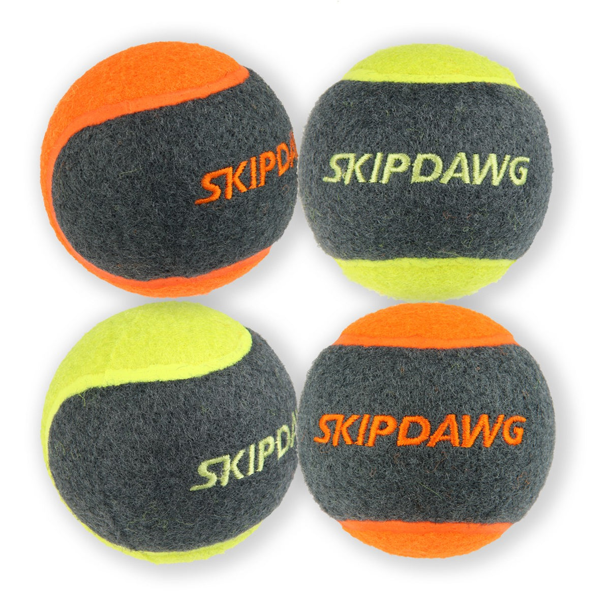 Gigwi | Skipdawg – paquete de 4 pelotas de tenis para perros