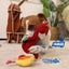 Gigwi Plush Friendz | Juguete ardilla de felpa con papel crujiente para perros