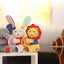 Gigwi Plush Friendz | Juguete conejo de felpa con sonido y aro de TPR para perros