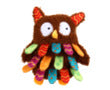 GiGwi Plush Friendz | Juguete búho de felpa con sonido para perros — Unidad