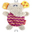 GiGwi Plush Friendz | Juguete elefante de felpa con sonido recargable para perros — Unidad
