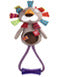GiGwi Plush Friendz | Juguete león de felpa con Johnny Stick para perros — Unidad