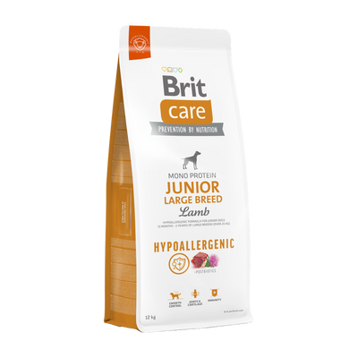 Brit Care Dog Hypoallergenic Junior Large Breed — envase oficial referencial