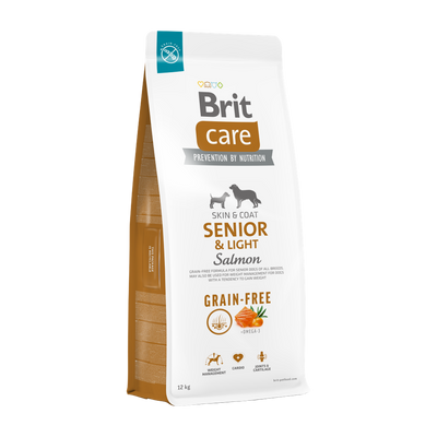 Brit Care Dog Grain-free Senior & Light — envase oficial referencial
