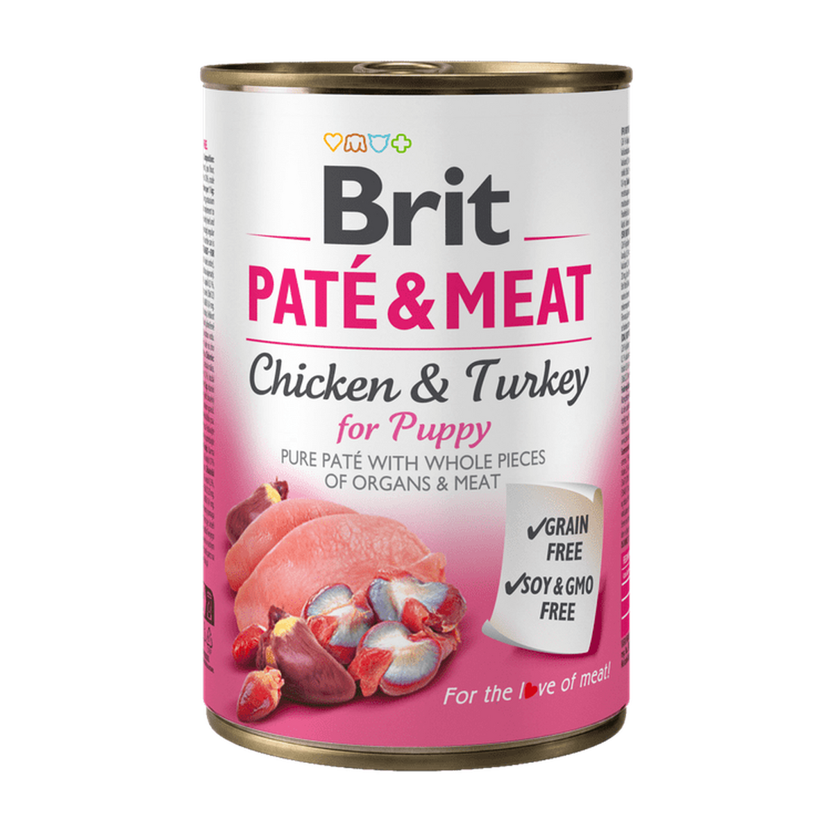 Brit Paté & Meat Puppy — envase oficial referencial