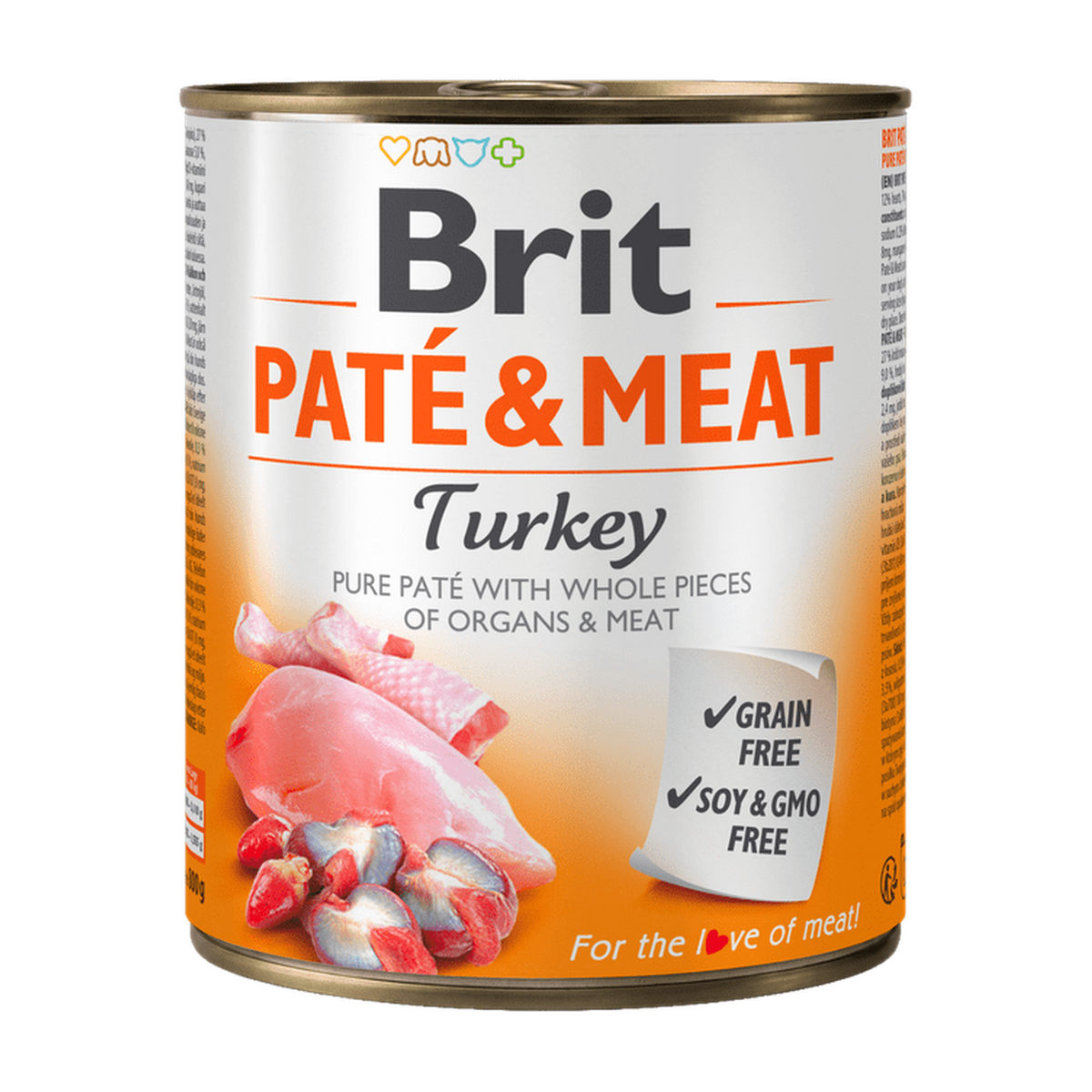 Brit Paté & Meat Turkey — envase oficial referencial