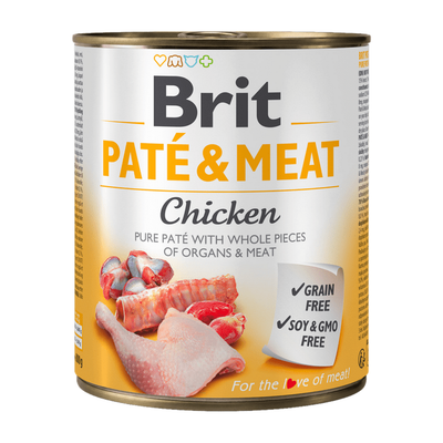 Brit Paté & Meat Chicken — envase oficial referencial